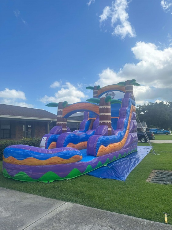 18' Tropical Hurricane Single Lane Waterslide