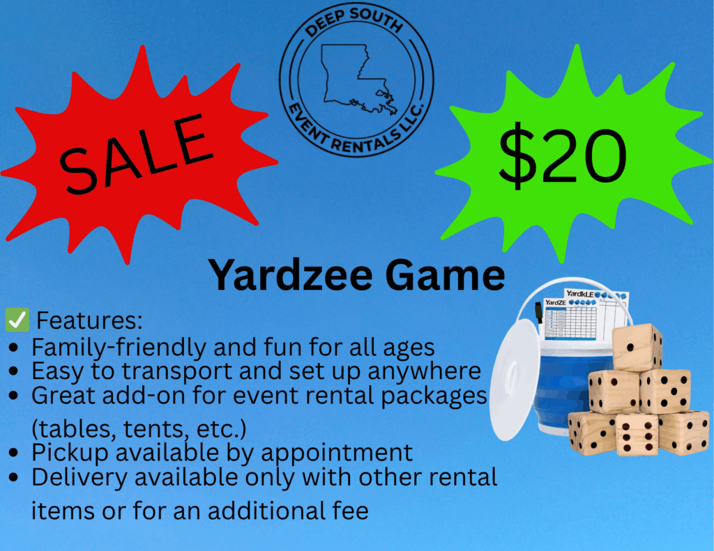 Yardzee For Rent