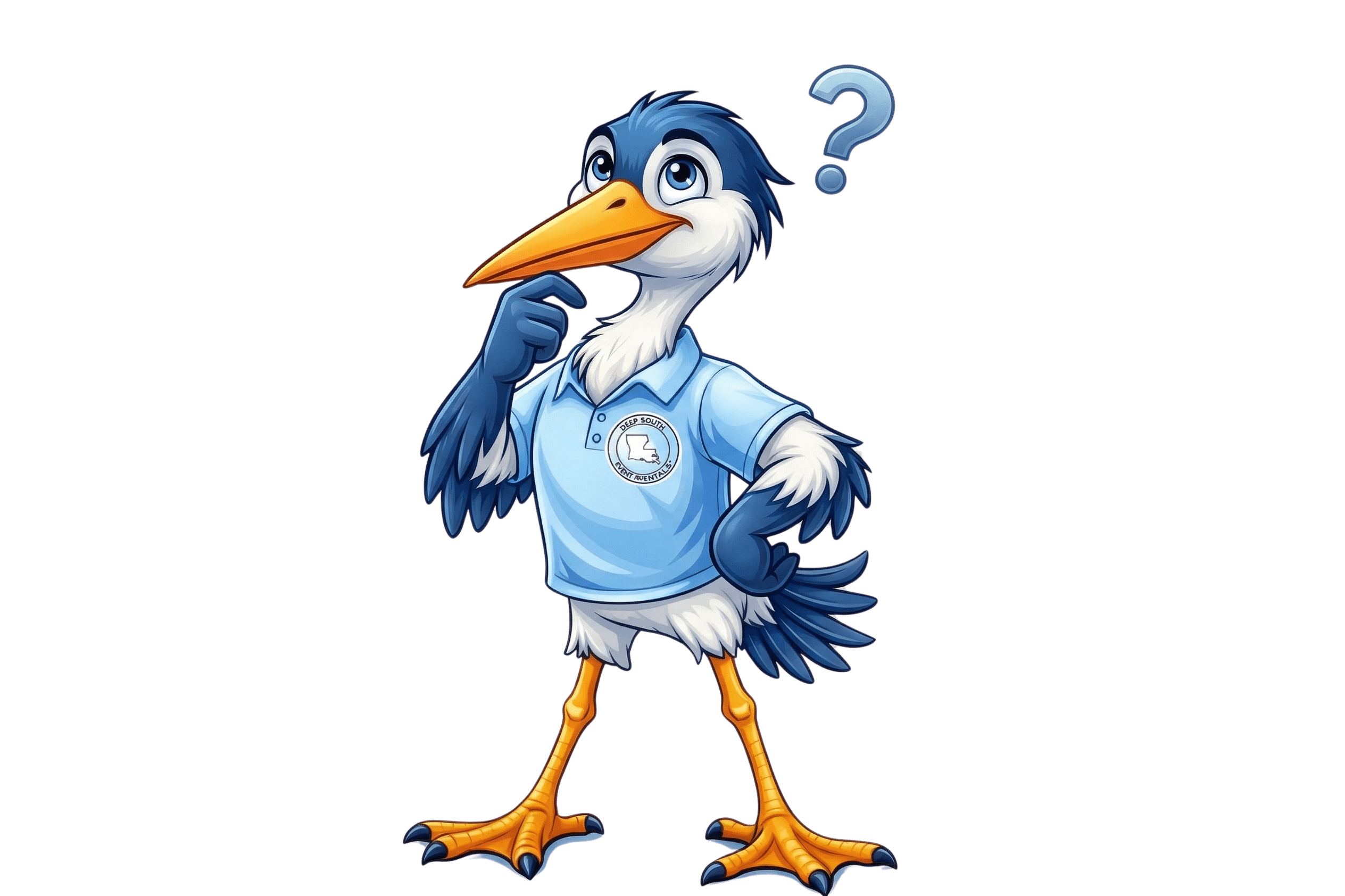 Deep South Event Rentals mascot or branded graphic