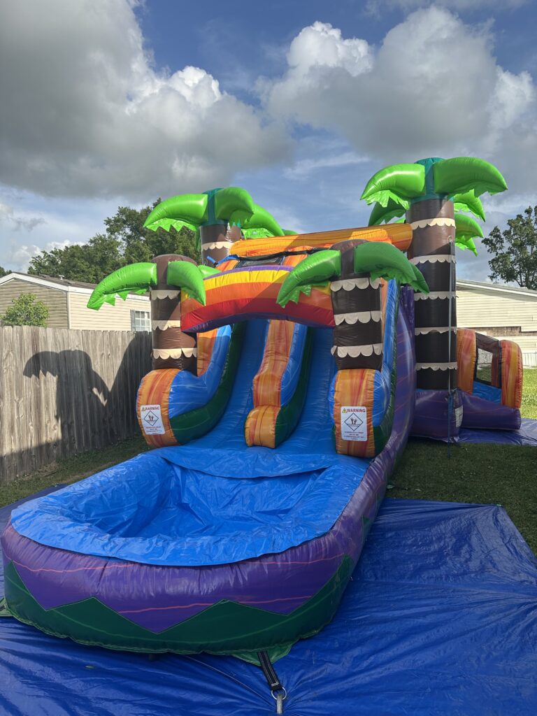 Tiki Plundge waterslide combo rental in houma, la