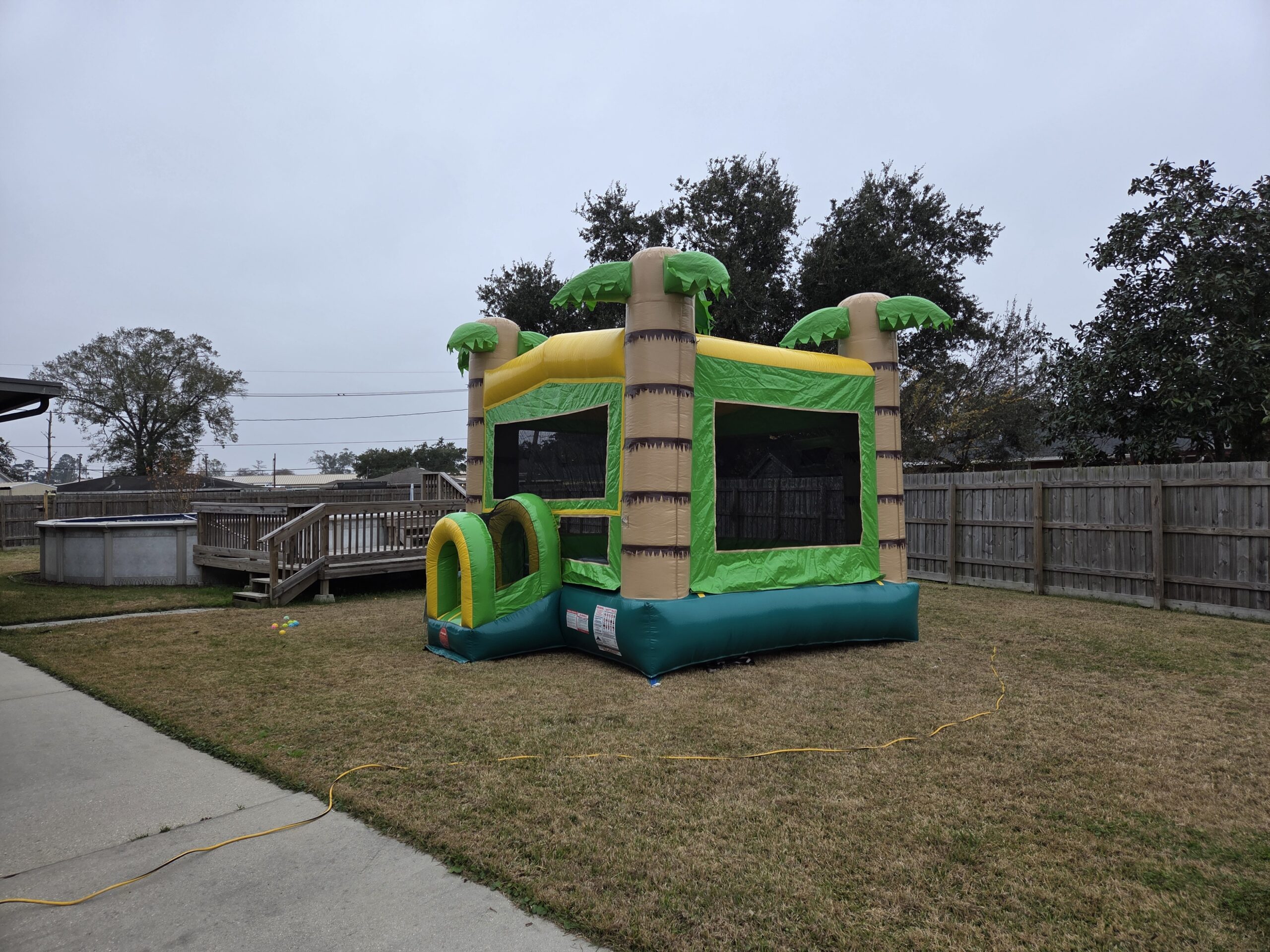 Party rental equipment set up for a family event in the Houma Louisiana area