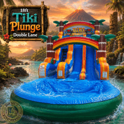 18ft Tiki Plunge Double Lane Waterslide