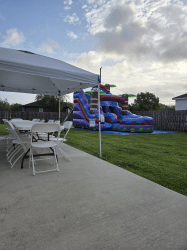 partypackage 1780426997 15' Tropical Hurricane Double Lane Waterslide Deal